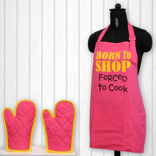 SWAYAM Printed Apron & Oven Gloves - Set of 3 Pcs.