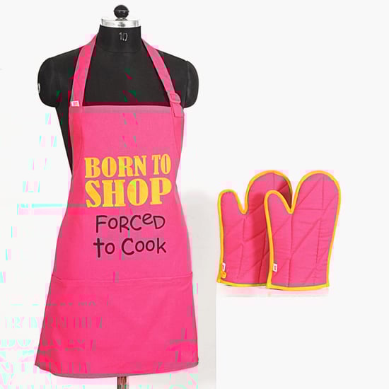 SWAYAM Printed Apron & Oven Gloves - Set of 3 Pcs.