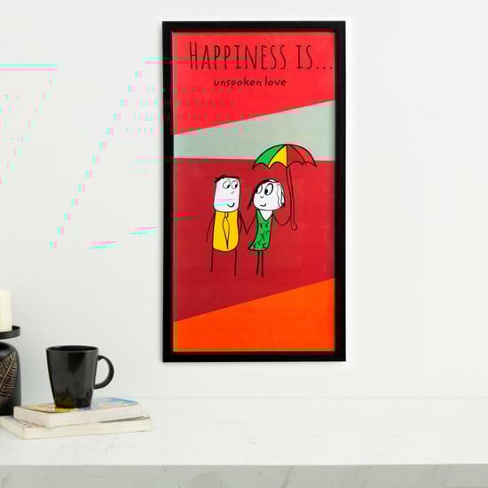 Happiness Unspoken Love- Photo Frame - 35 X 65 cm