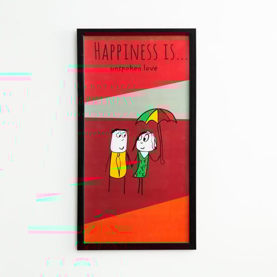 Happiness Unspoken Love- Photo Frame - 35 X 65 cm