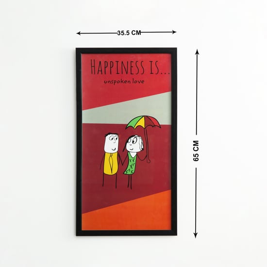 Happiness Unspoken Love- Photo Frame - 35 X 65 cm