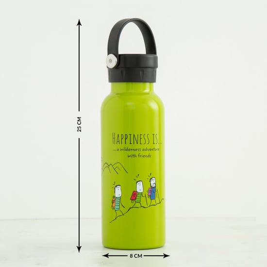 Melina-Eston Printed Stainless Steel Water Bottle - 500ml