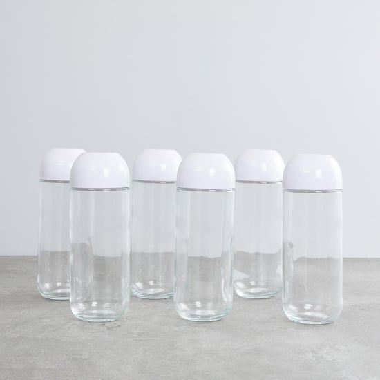 Siattle Regal Set of 6 Glass Storage Jars -1L