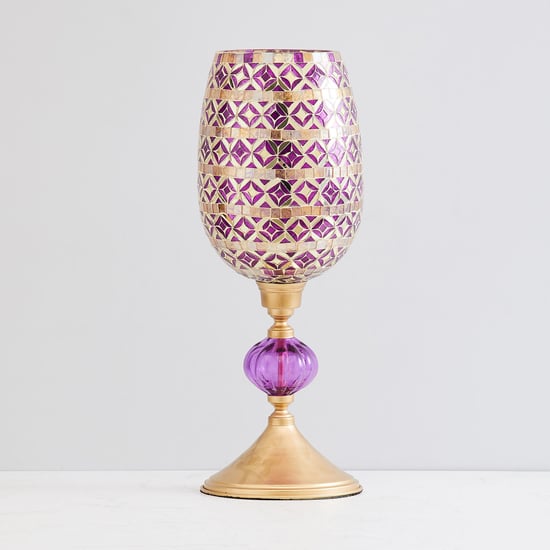 Splendid Textured Hurricane Lamp