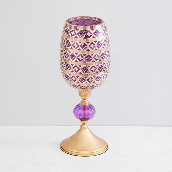 Splendid Textured Hurricane Lamp