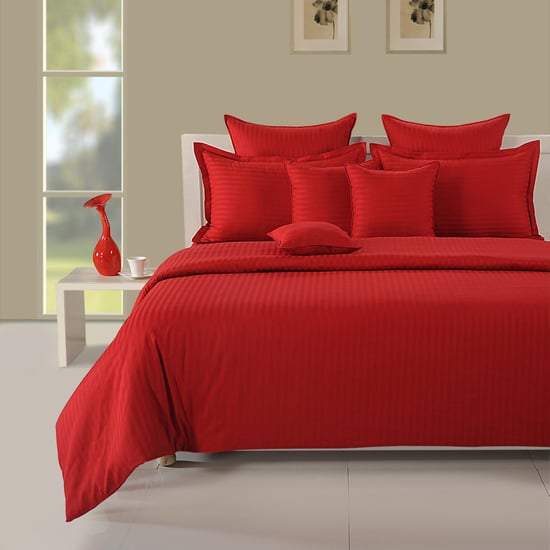 SWAYAM Striped 4-Pc Bedding Set - 274 X 228 cm.