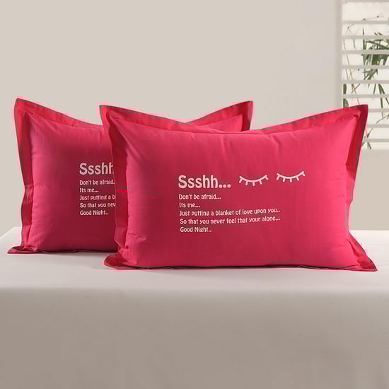 SWAYAM Printed Pillow Covers- Set of 2- 46 X 71 cm
