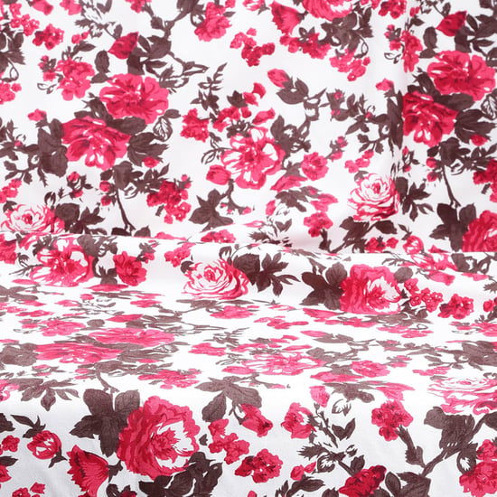 SWAYAM Floral Print Window Curtain - 137 x 152 cm