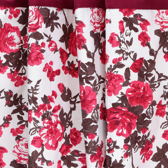 SWAYAM Floral Print Window Curtain - 137 x 152 cm