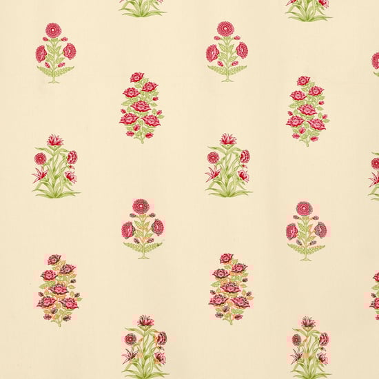 Saddle Floral Print Window Curtain Pair - 120 x 160 cm