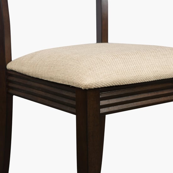 Erin 4-Seater Dining Table Set with Chairs - Brown
