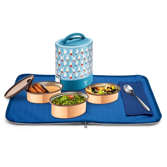 Vaya Tyffyn Three-Tier Lunch Box with Bagmat