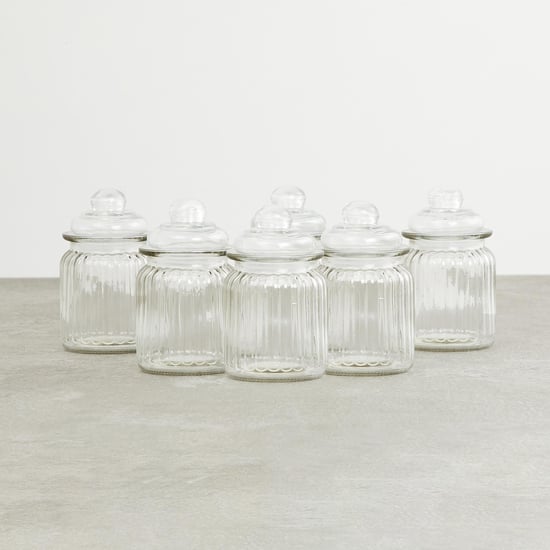 Marley Set of 6 Glass Storage Jars - 250ml