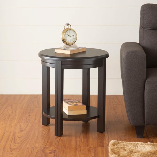 Montoya Rubber Wood End Table - Brown