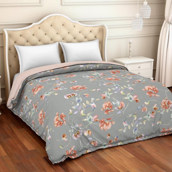 Spaces  Organic Printed Double Bed Winter Quilt - 224 X 270 Cm
