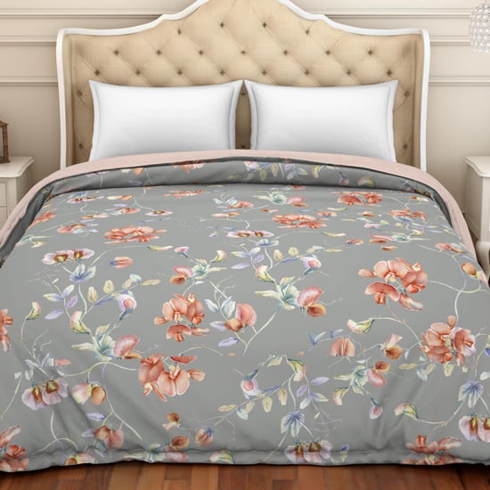 Spaces  Organic Printed Double Bed Winter Quilt - 224 X 270 Cm