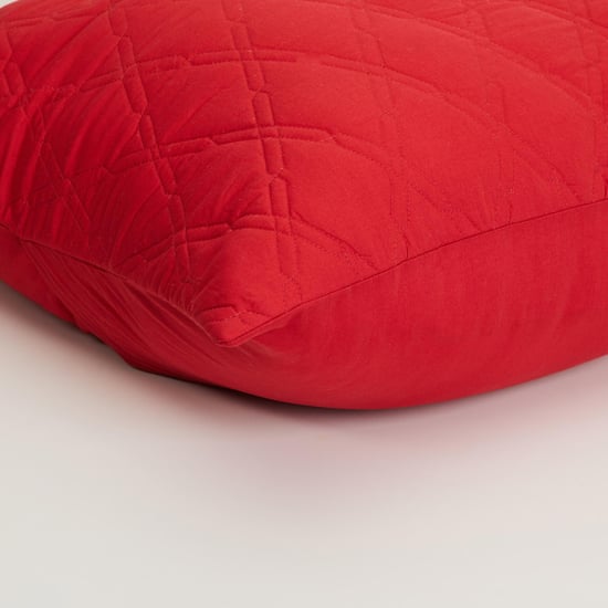 Colour Connect Quilted Cushion Covers- Set of 2- 65 x 65 cm