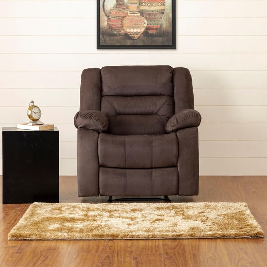 Nairobi Fabric 1-Seater Recliner - Brown