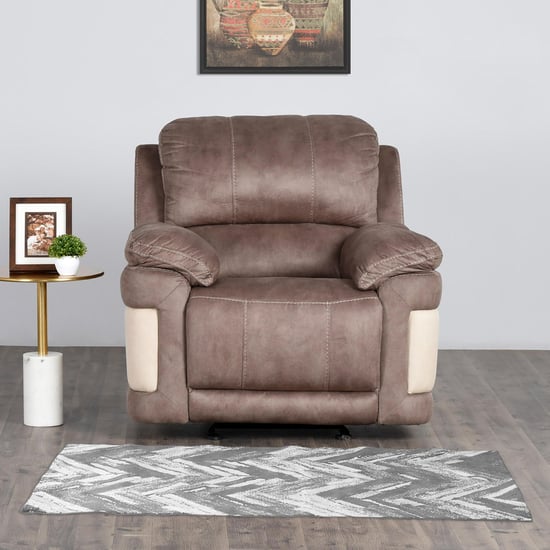 Dawson Fabric 1-Seater Recliner - Brown