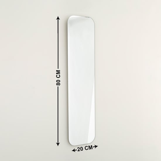 Orion Ella 1 rectangle Single Pc. Table Mirror - 20 cm x 80 cm - Glass - Silver