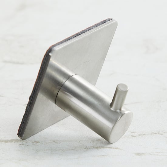 Orion Set of Stainless Steel Adhesive Hooks White Stainless