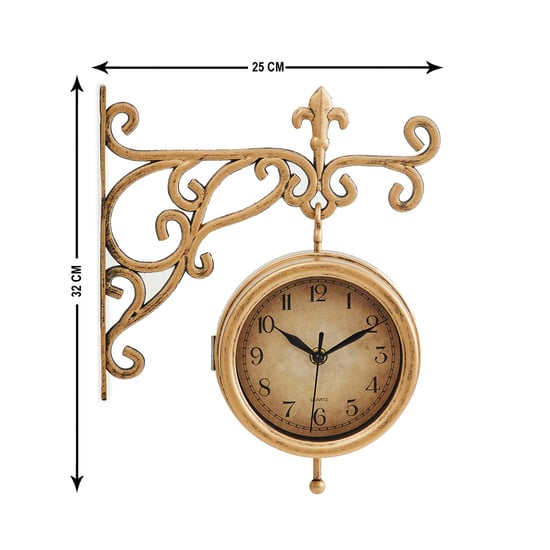 Casablanca Double-Sided Station Clock - 25cm