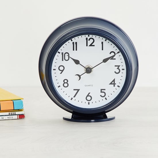 Colour Connect Round Single Pc. Table clock - Plastic - Blue