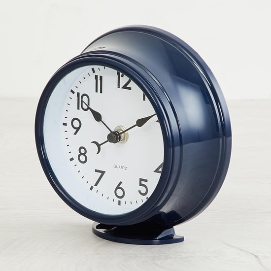 Colour Connect Round Single Pc. Table clock - Plastic - Blue