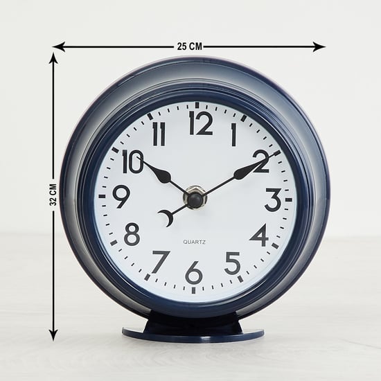 Colour Connect Round Single Pc. Table clock - Plastic - Blue