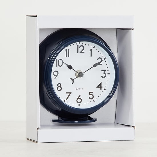 Colour Connect Round Single Pc. Table clock - Plastic - Blue