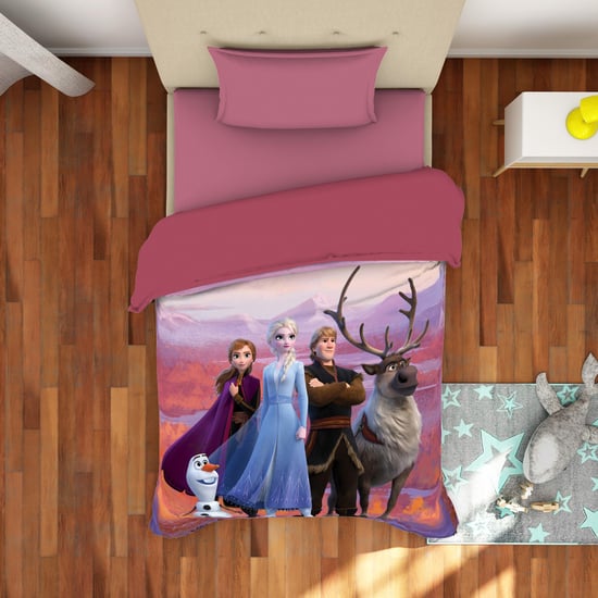 SPACES Kids Frozen Print Single-Bed Quilt Blanket - 152 x 220  cm