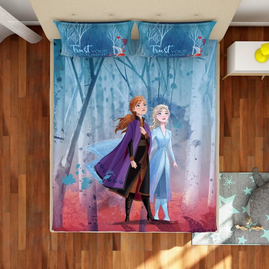 SPACES Kids 3-Piece Frozen Print Double Bedsheet Set- 228 x 274 cm