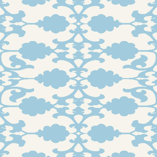 Magical Indulgence Blue Printed Sheer Door Curtain-110x 270cm