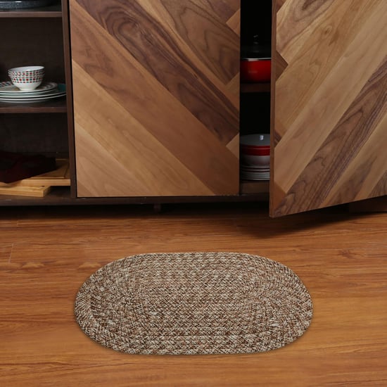 Melange Cotton Braided Kitchen Mat