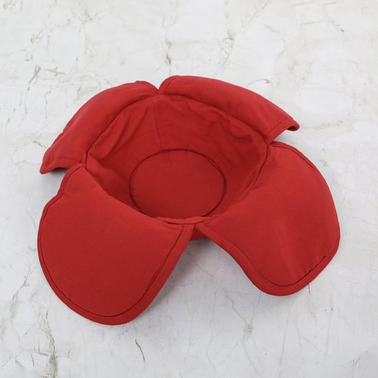 Colour Connect Solid Bread Baskets - Cotton - Bread Basket 13 cm  H x 22 cm  diameter -Red