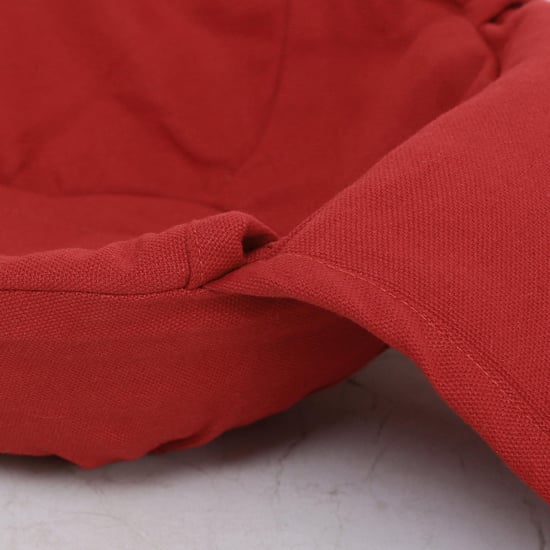 Colour Connect Solid Bread Baskets - Cotton - Bread Basket 13 cm  H x 22 cm  diameter -Red