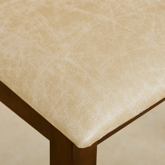 Harmony Sia Set of 2 Faux Leather Dining Chairs - Beige