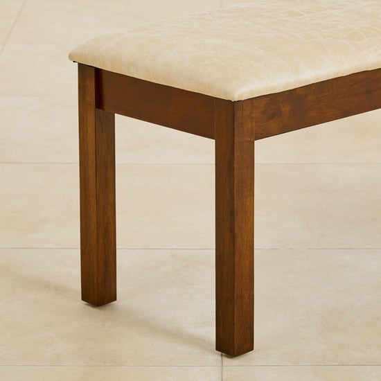 Harmony Sia Faux Leather Dining Bench - Beige