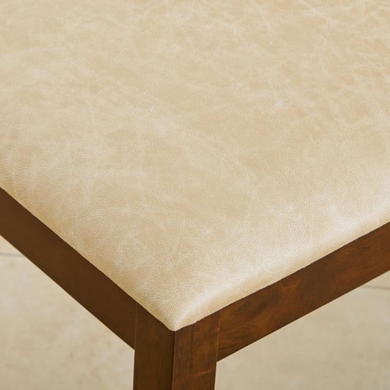 Harmony Sia Faux Leather Dining Bench - Beige