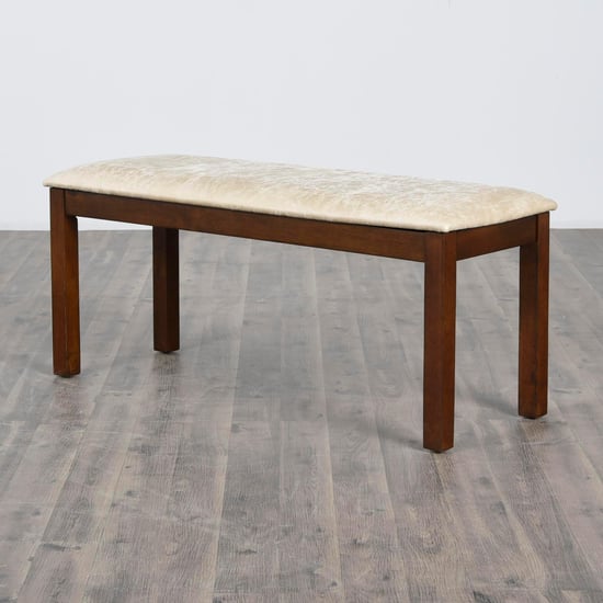 Harmony Sia Faux Leather Dining Bench - Beige