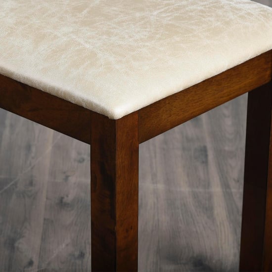 Harmony Sia Faux Leather Dining Bench - Beige