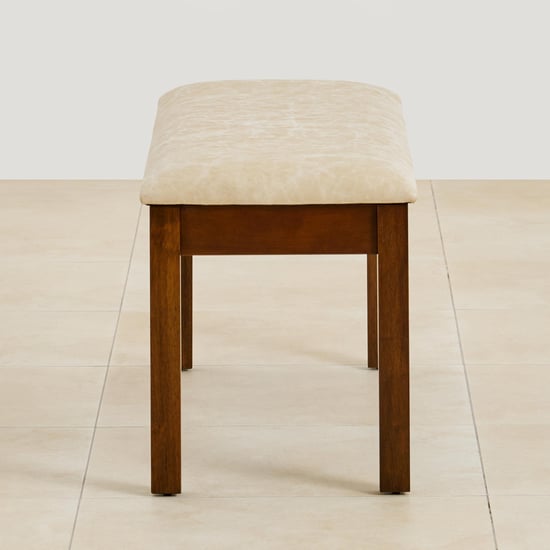 Harmony Sia Faux Leather Dining Bench - Beige