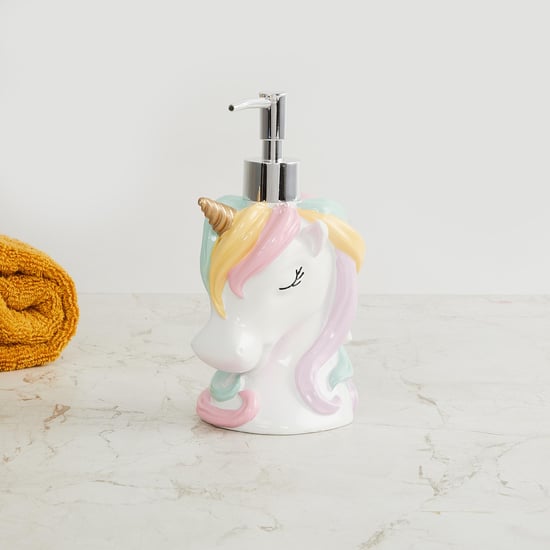 Slate Unicorn Polyresin Soap Dispenser