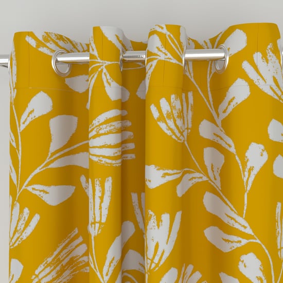 Griffin Printed Blackout Door Curtain Pair - 120 x 225 cm