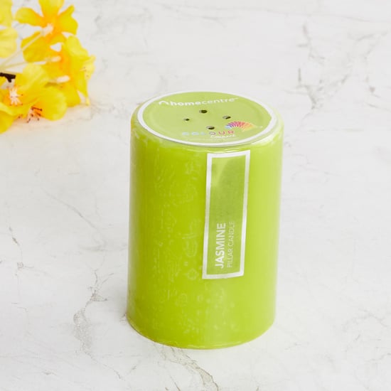 Colour Connect Jasmine Scented Pillar Candle