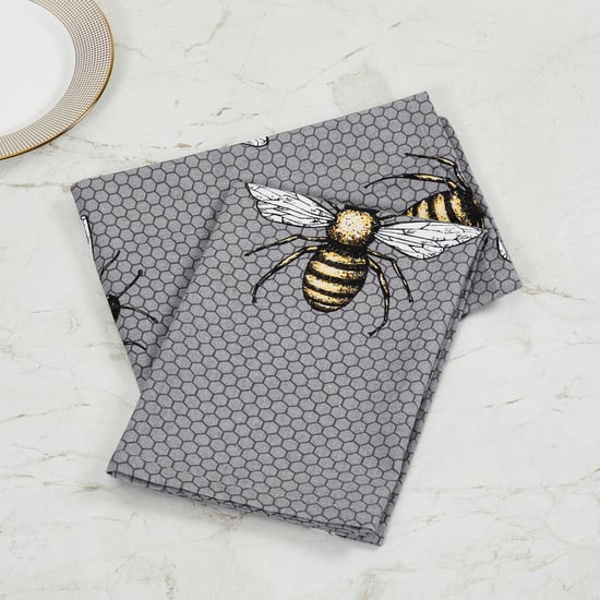 Gtl Honey Bee Printed Napkin- Set of 2 - 45 x 45 cm