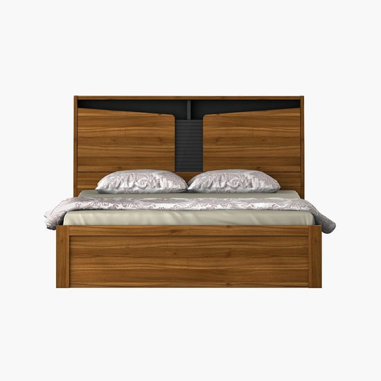 Quadro Flex Queen Bed with Box Storage - Brown