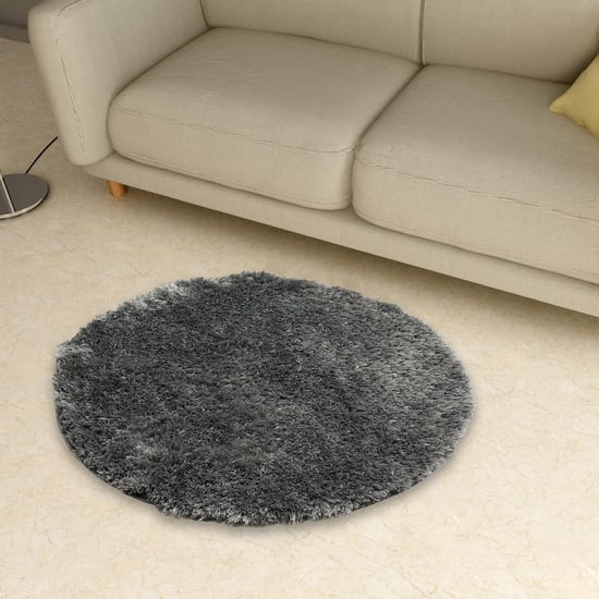 Eyelash Serene Textured Circular Rug - 90 x 90 cm