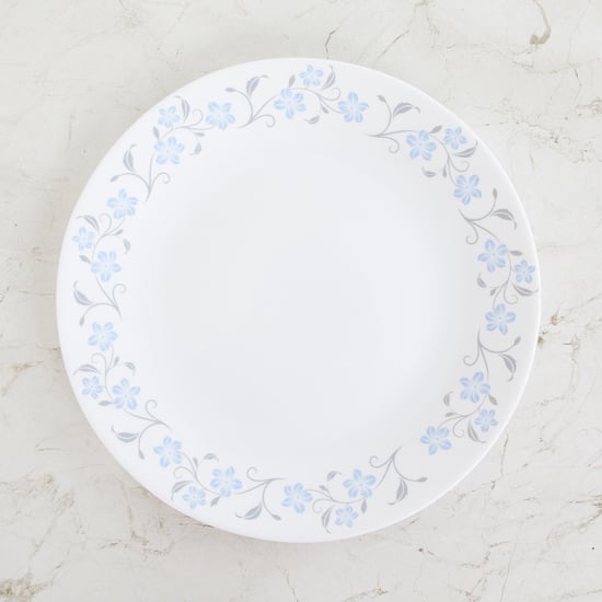 SOLITAIRE Grace Blue Ivory Printed Dinner Plate