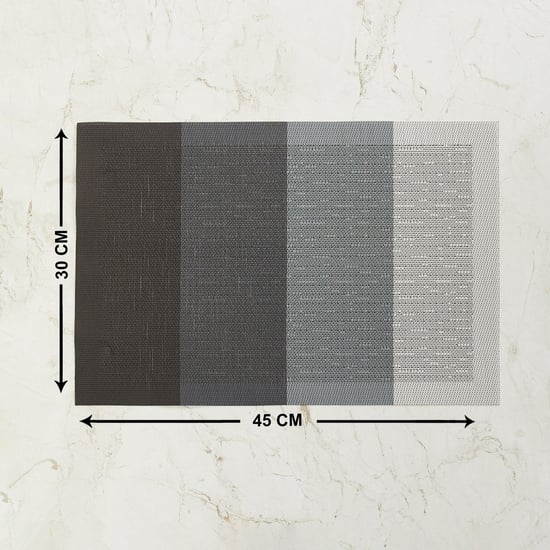 Eden Set of 6 Polyester Striped Placemats